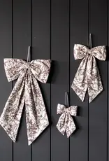 Luxe B Co Medium Burgundy Toile Bow