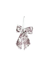 Luxe B Co Small Burgundy Toile Bow
