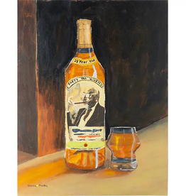 Yellow Dot Pappy Van Winkle Bottle print