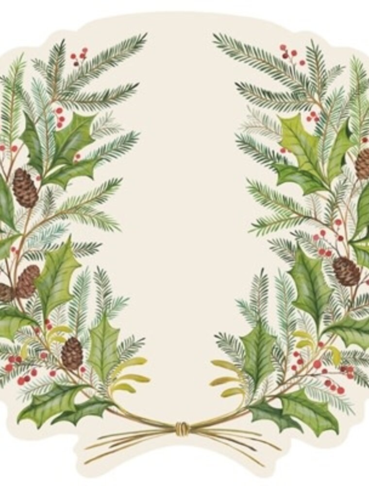 Elizabeth Foster Christmas Sprigs Placemat - 12 Sheets