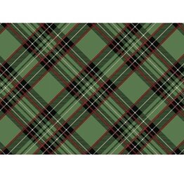 Hester & Cook Green Plaid Placemat - Pad of 18 Sheets
