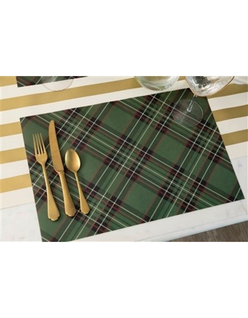 Hester & Cook Green Plaid Placemat - Pad of 18 Sheets