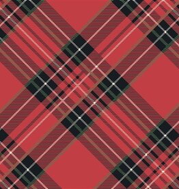 Hester & Cook Red Plaid Cocktail Napkin - Pack of 20