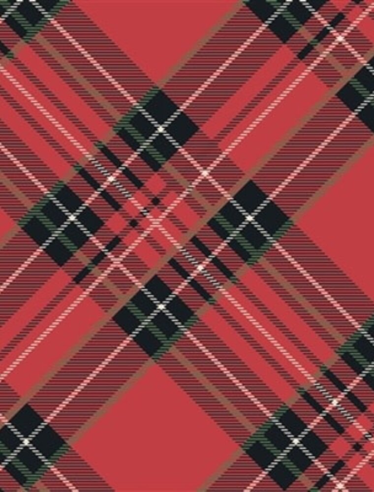 Hester & Cook Red Plaid Cocktail Napkin - Pack of 20