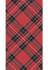 Hester & Cook Red Plaid Guest Napkin - Pack of 16