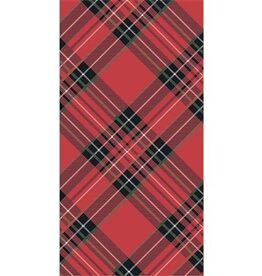 Hester & Cook Red Plaid Guest Napkin - Pack of 16
