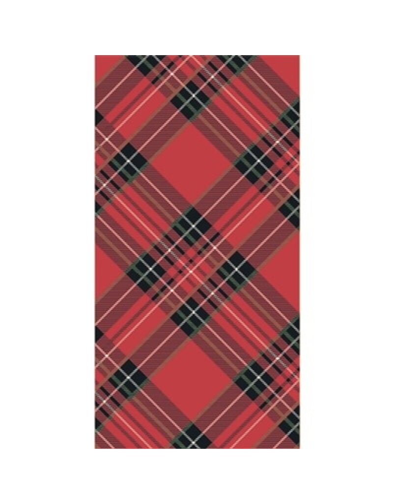 Hester & Cook Red Plaid Guest Napkin - Pack of 16