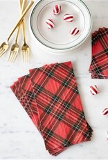 Hester & Cook Red Plaid Guest Napkin - Pack of 16