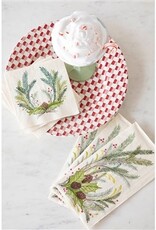 Hester & Cook Christmas Sprigs Cocktail Napkin - Pack of 20