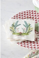 Hester & Cook Christmas Sprigs Cocktail Napkin - Pack of 20