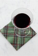 Hester & Cook Green Plaid Cocktail Napkin - Pack of 20