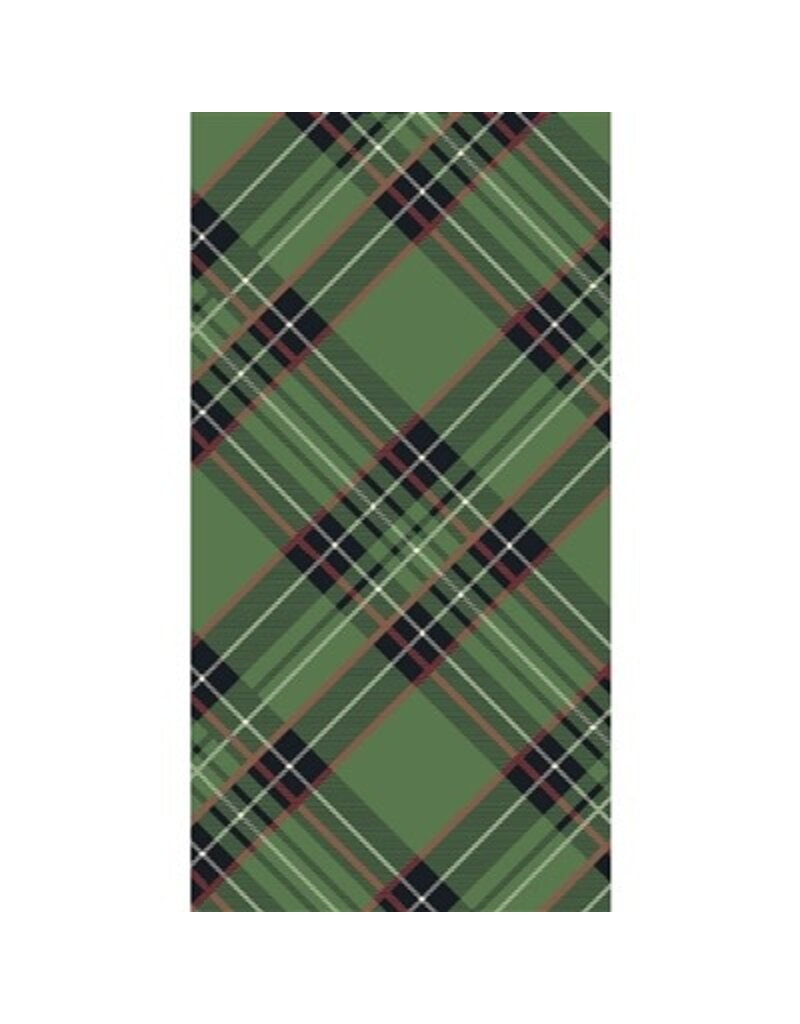 Hester & Cook Green Plaid Guest Napkin - Pack of 16