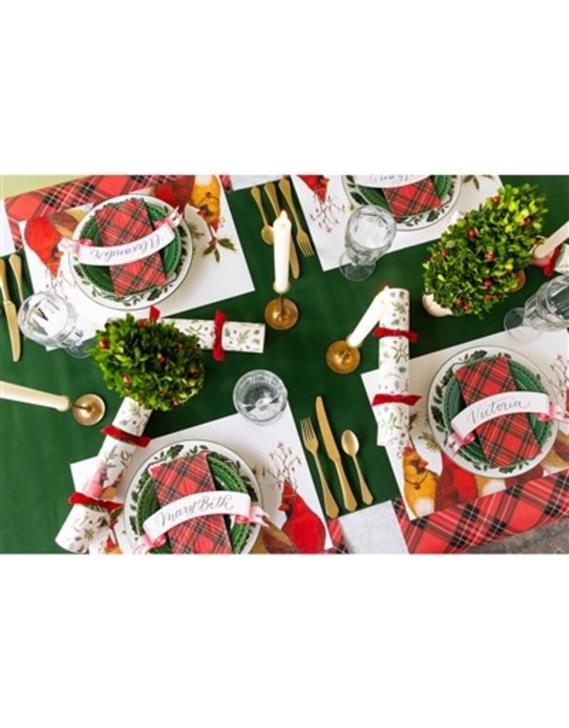 Hester & Cook Classic Red Banner Table Accent - Pack of 12
