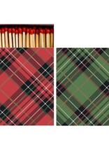 Hester & Cook Red & Green Plaid Matches - Box of 60