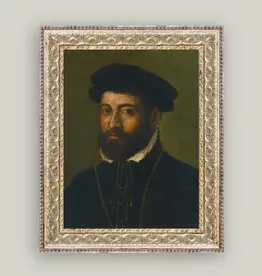 Petal Lane 5 x 7 Portrait of Bearded Man w/Gold Frame