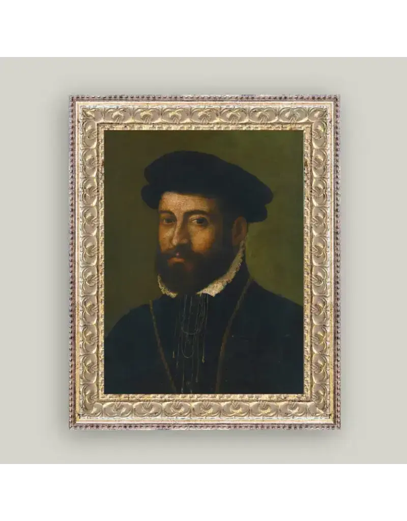 Petal Lane 5 x 7 Portrait of Bearded Man w/Gold Frame