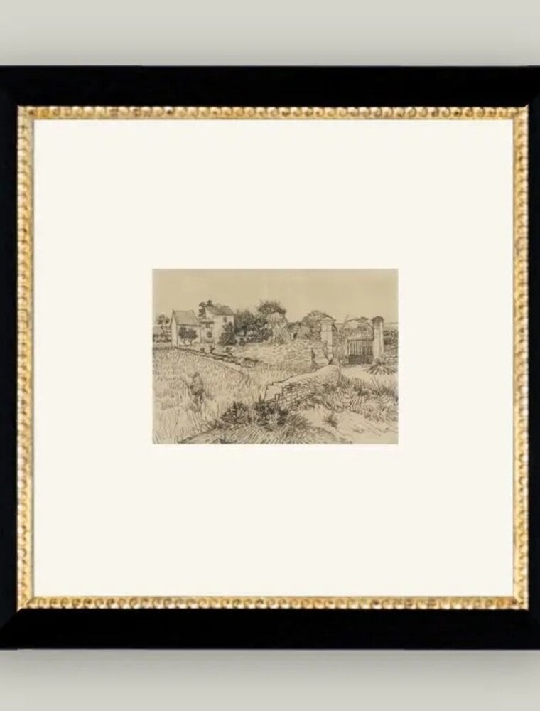 Petal Lane 8 x 8 Tuscan Village w/Gold Frame