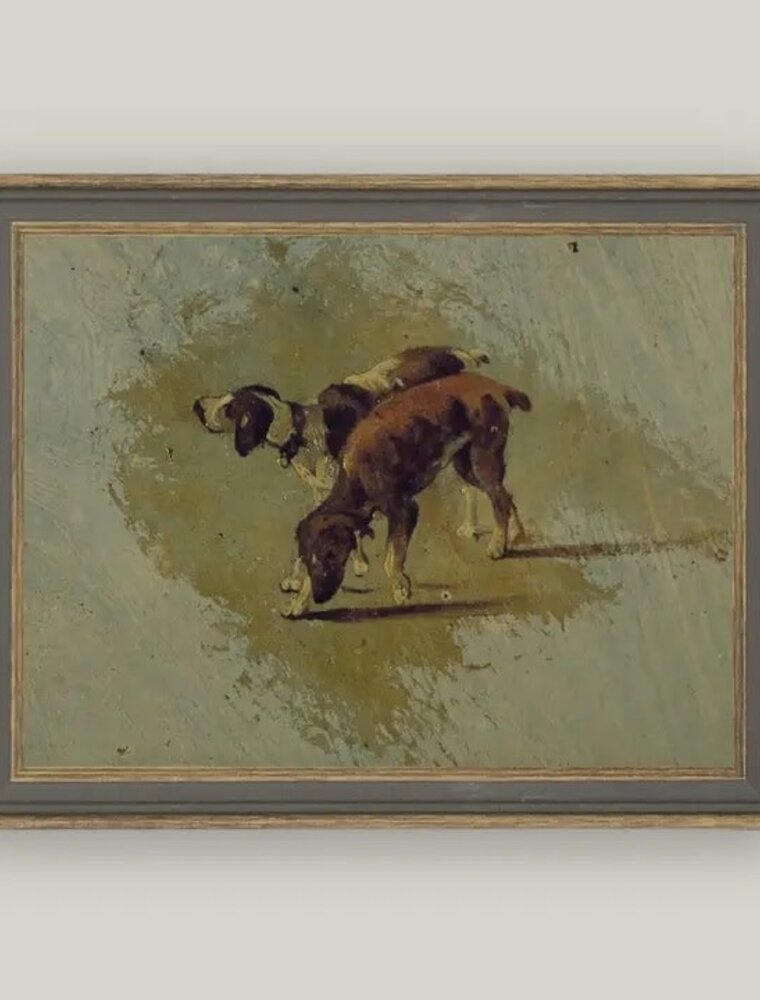 Petal Lane 9 x 7 Two Dogs