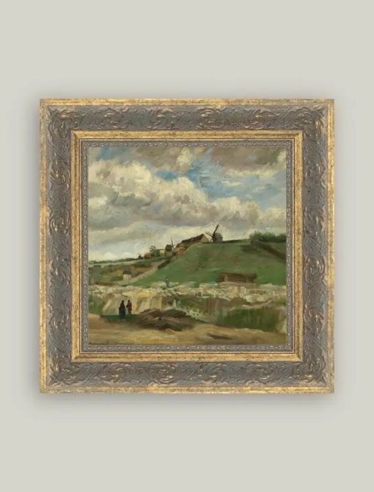 Petal Lane 6 x 6 The Hill of Montmartre w/Gold Frame