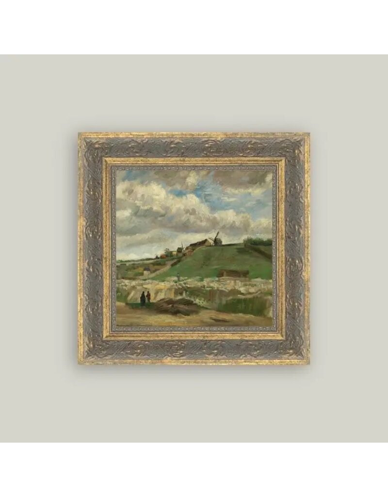 Petal Lane 6 x 6 The Hill of Montmartre w/Gold Frame