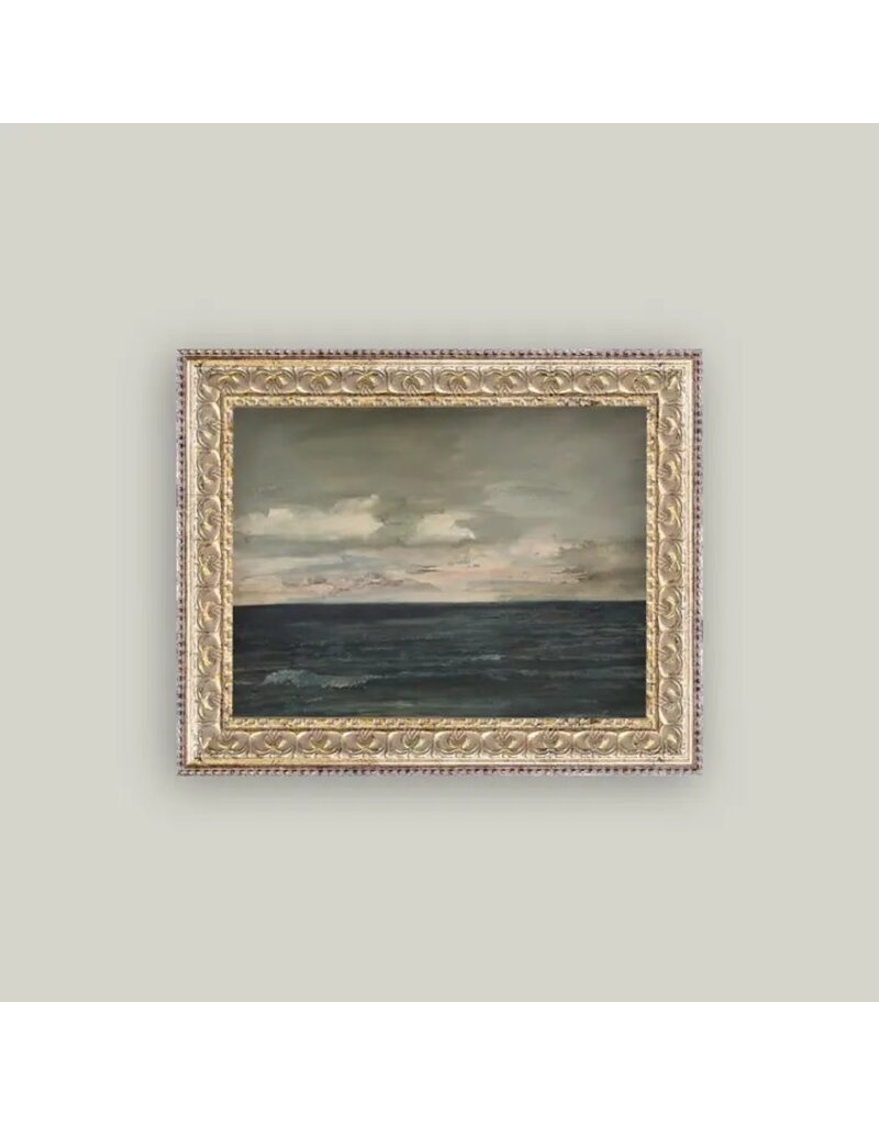 Petal Lane 10 x 8 Ocean View Art w/Antique Frame