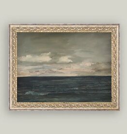 Petal Lane 16 x 12 Ocean View Art w/Antique Frame