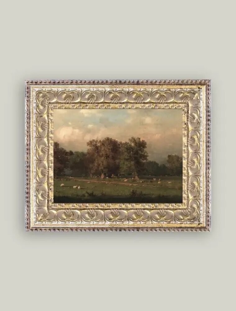 Petal Lane 7 x 5 Sheep Farm w/Gold Frame