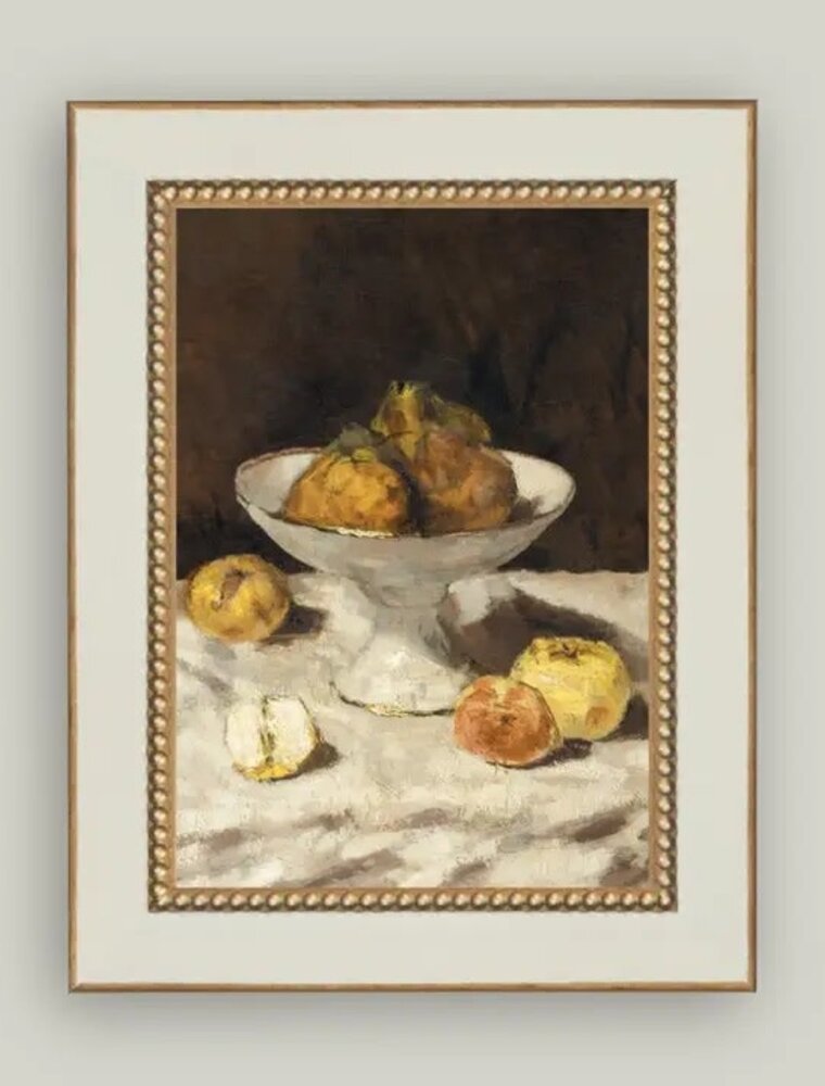 Petal Lane 4 x 6 Pears Still Live w/Gold & White Frame