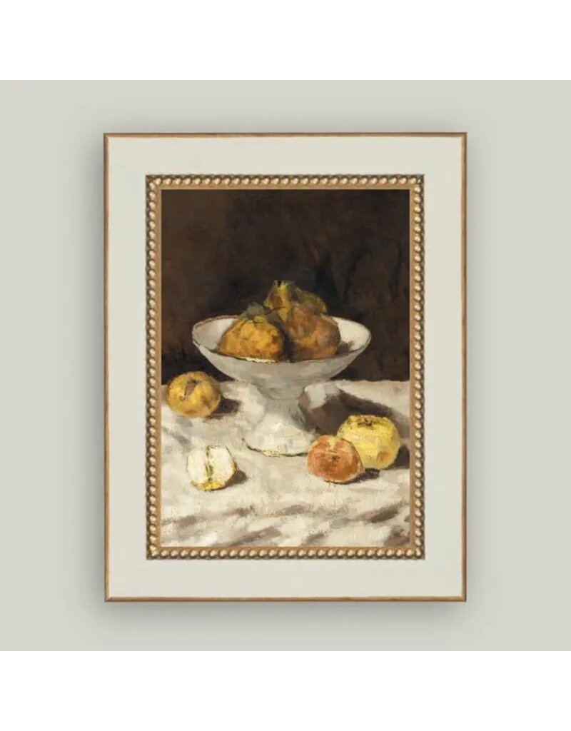 Petal Lane 4 x 6 Pears Still Live w/Gold & White Frame