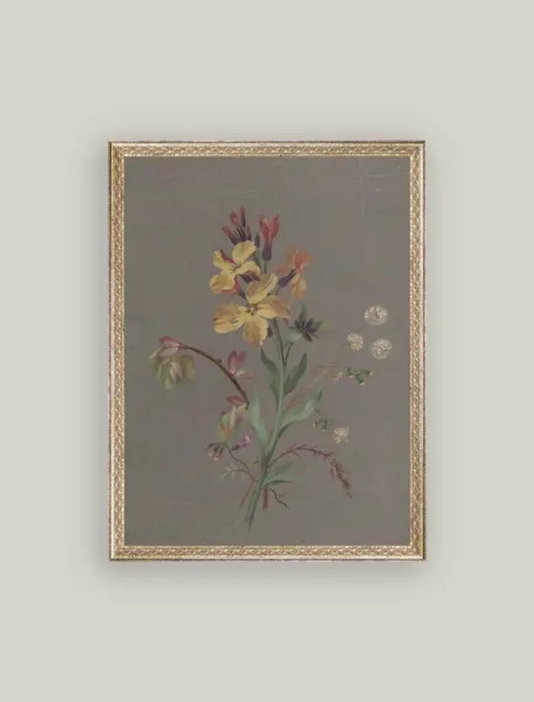 Petal Lane 8 x 10 French Wildflowers w/Antique Frame