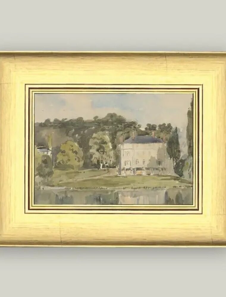 Petal Lane 8 x 6 View of Chateau w/Gold Frame