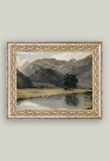 Petal Lane 10 x 8 River Mountainscape w/Antique Frame
