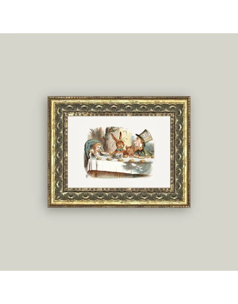 Petal Lane 7 x 5 Tea Party with the Mad Hatter w/Antique Frame