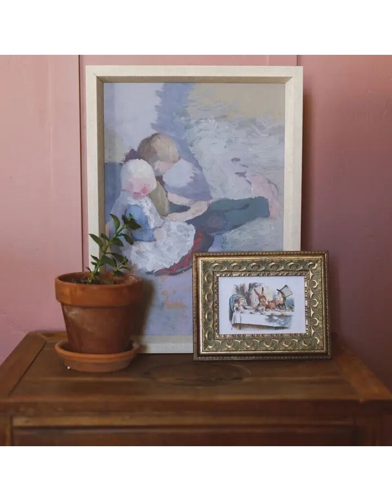 Petal Lane 7 x 5 Tea Party with the Mad Hatter w/Antique Frame