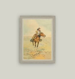 Petal Lane 4 x 6 The Rangeland Girl w/Antique Frame