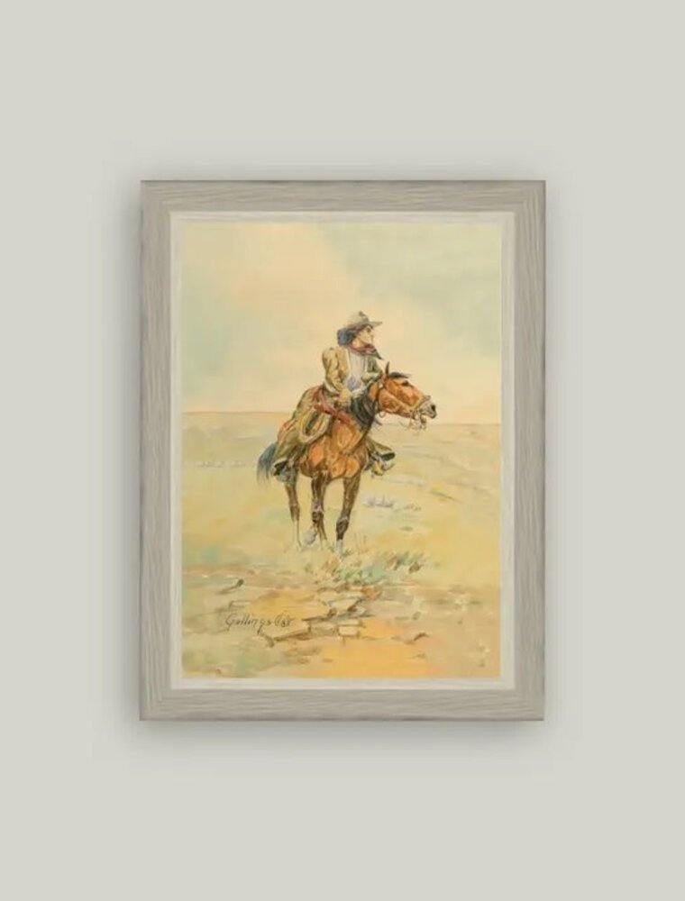 Petal Lane 4 x 6 The Rangeland Girl w/Antique Frame