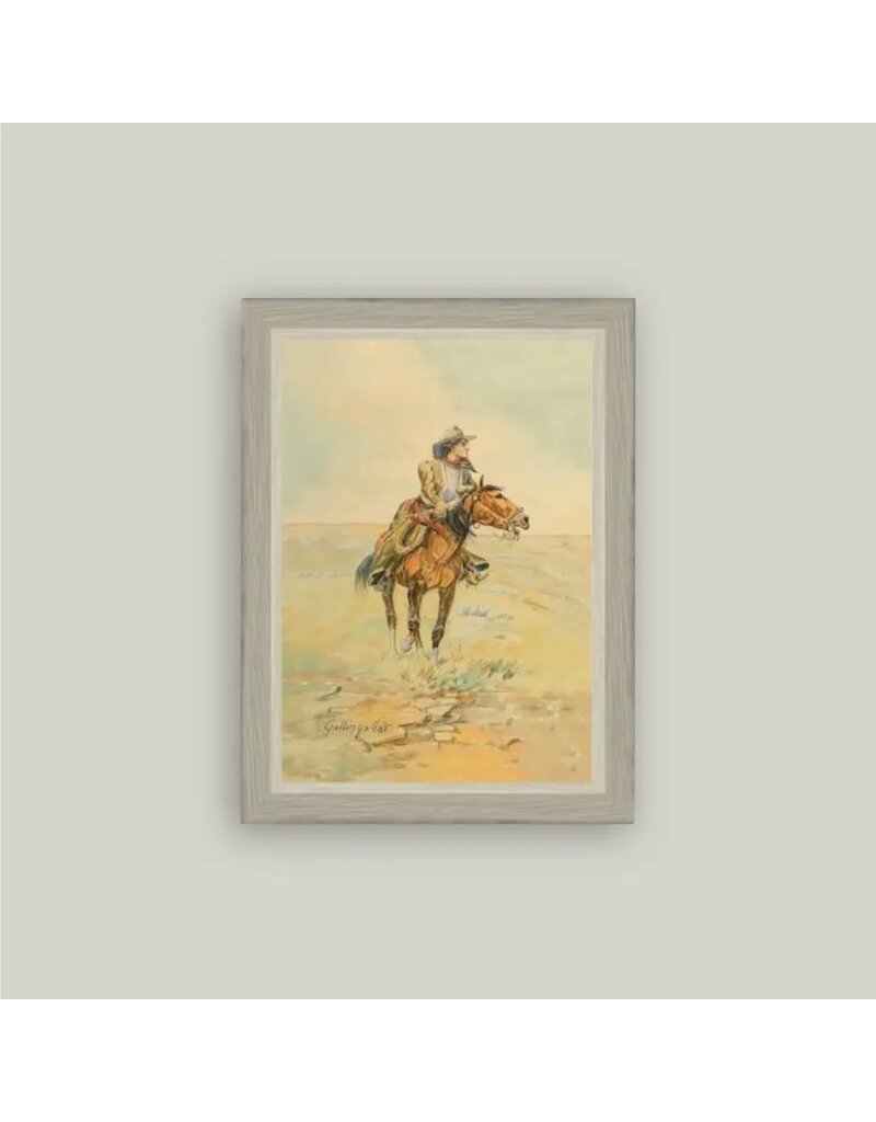 Petal Lane 4 x 6 The Rangeland Girl w/Antique Frame