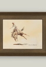 Petal Lane 10 x 8 Bucking Rider w/Brown Frame