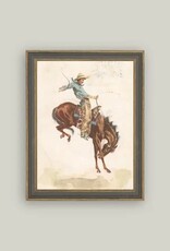Petal Lane 7 x 9 Bucking Bronco w/Brown Frame