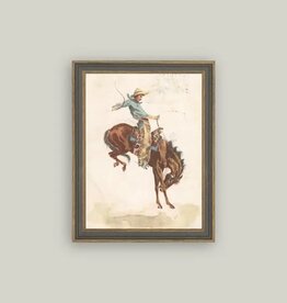 Petal Lane 7 x 9 Bucking Bronco w/Brown Frame