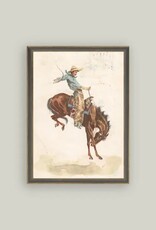 Petal Lane 11 x 15 Bucking Bronco w/Brown Frame