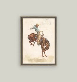 Petal Lane 11 x 15 Bucking Bronco w/Brown Frame
