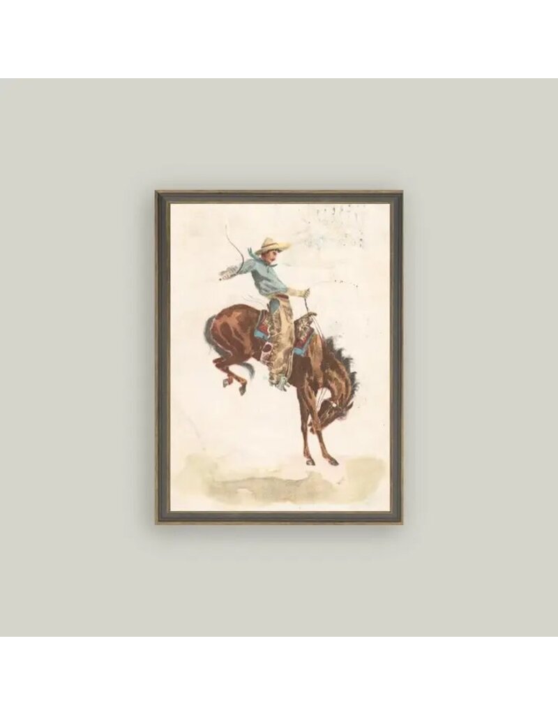 Petal Lane 11 x 15 Bucking Bronco w/Brown Frame