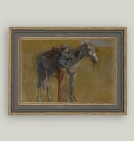 Petal Lane 6 x 4 Study for Cowboys w/Brown Frame
