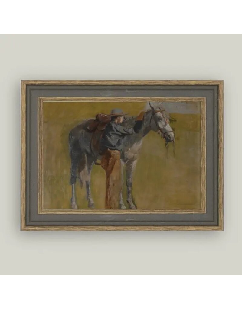 Petal Lane 6 x 4 Study for Cowboys w/Brown Frame