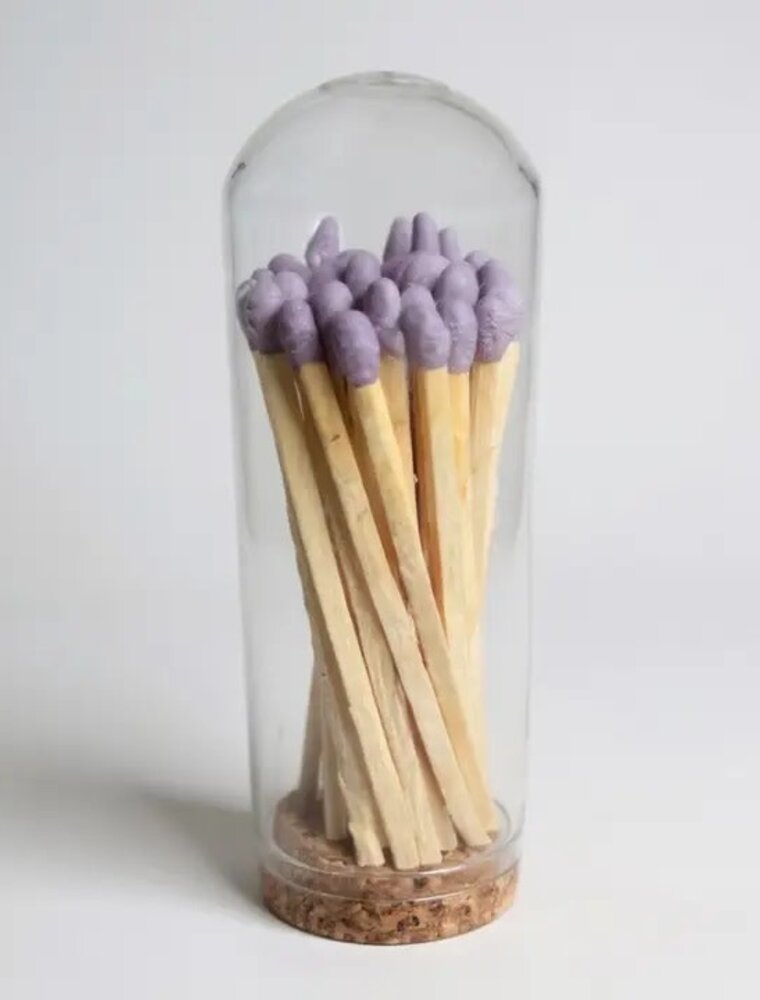 CJ Gift Goddess Lovely Lavender - 3" Matches in Cloche w/heart