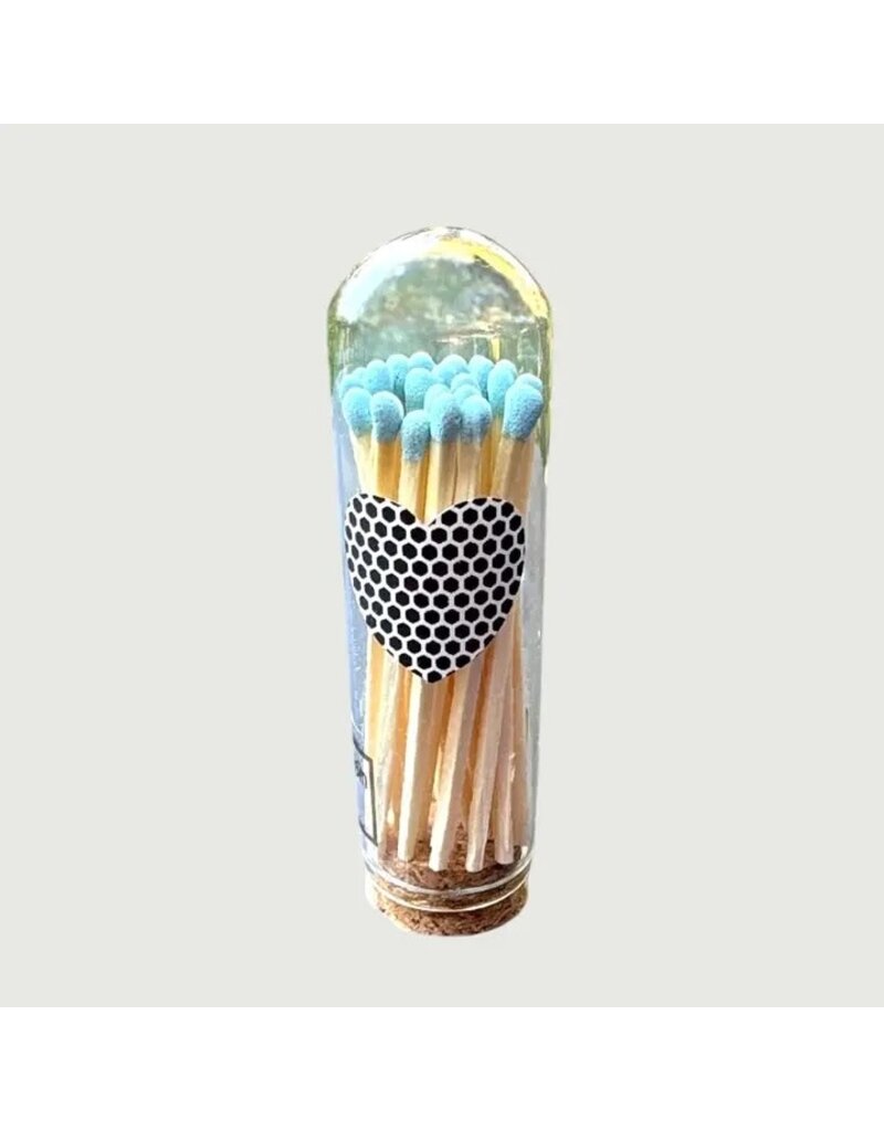 CJ Gift Goddess Birds Egg Blue - 3" Matches in Cloche w/heart