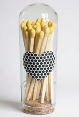CJ Gift Goddess Lemon Yellow - 3" Matches in Cloche w/heart