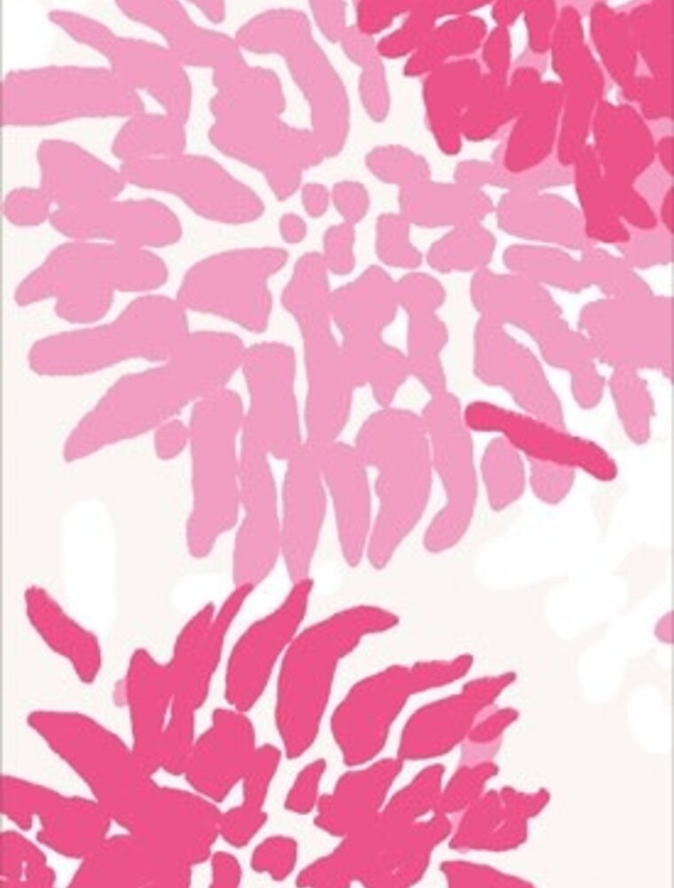 Caspari Guest Chrysanthemum Raspberry