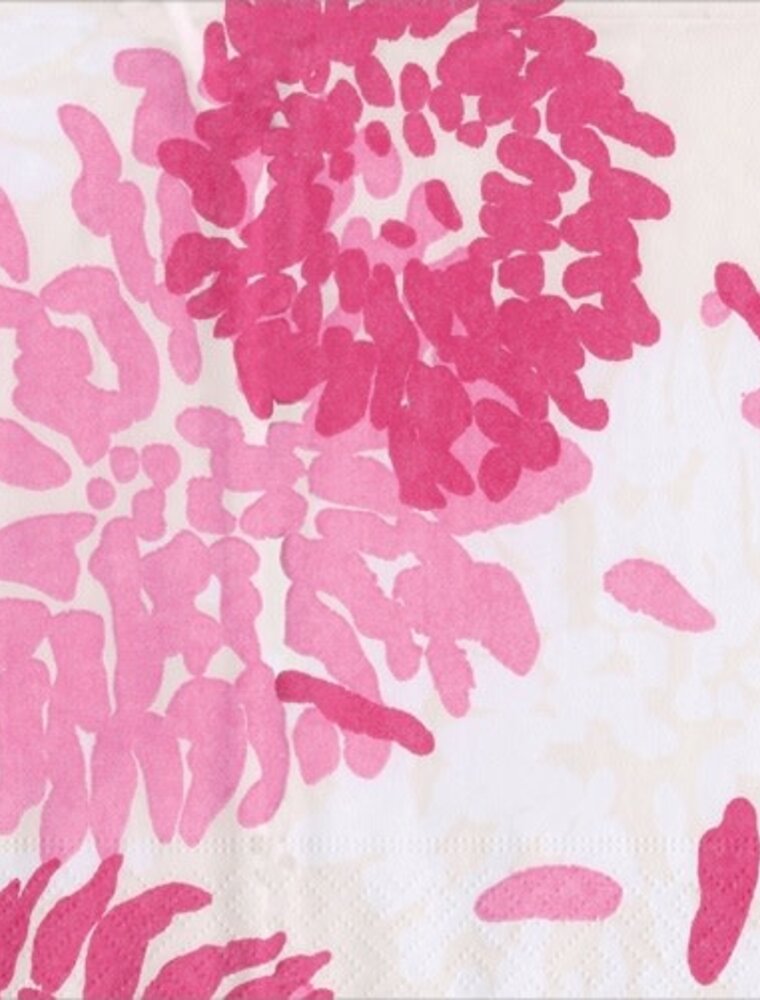 Caspari Cocktail Chrysanthemum Raspberry